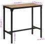 Mesa de bar madera maciza de mango rugoso 110x55x107 cm by , Kitchen stools - Ref: Foro24-358938, Price: 191,14 €, Discount: %