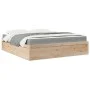 Bed with solid pine wood mattress 180x200 cm by , Beds and slatted bases - Ref: Foro24-3281925, Price: 438,71 €, Discount: %