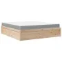 Bed with solid pine wood mattress 180x200 cm by , Beds and slatted bases - Ref: Foro24-3281925, Price: 438,71 €, Discount: %