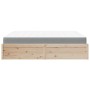 Bett mit massiver Kiefernholz-Matratze 180x200 cm von , Betten und Lattenroste - Ref: Foro24-3281925, Preis: 452,85 €, Rabatt: %