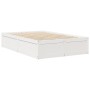 Cama con colchón madera maciza de pino blanco 120x200 cm de , Camas y somieres - Ref: Foro24-3281938, Precio: 392,84 €, Descu...