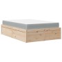 Bett mit massiver Kiefernholzmatratze 140x190 cm von , Betten und Lattenroste - Ref: Foro24-3281946, Preis: 379,87 €, Rabatt: %