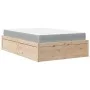Bett mit massiver Kiefernholzmatratze 140x190 cm von , Betten und Lattenroste - Ref: Foro24-3281946, Preis: 373,71 €, Rabatt: %