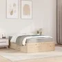 Bed with solid pine wood mattress 140x190 cm by , Beds and slatted bases - Ref: Foro24-3281946, Price: 373,84 €, Discount: %
