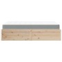 Bed with solid pine wood mattress 140x190 cm by , Beds and slatted bases - Ref: Foro24-3281946, Price: 379,87 €, Discount: %
