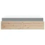 Bed with solid pine wood mattress 140x190 cm by , Beds and slatted bases - Ref: Foro24-3281946, Price: 373,84 €, Discount: %