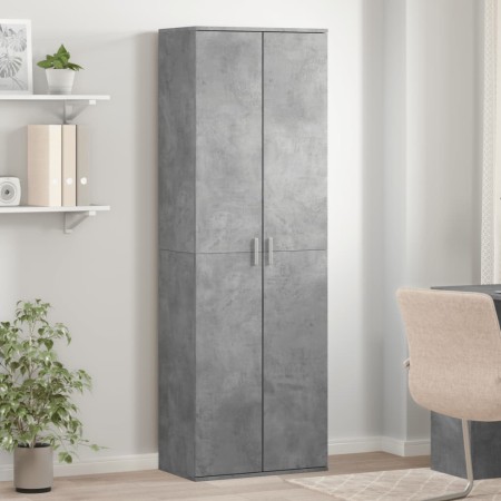 Aparador alto madera de ingeniería gris hormigón 60x35x180 cm by , Lockers and storage cabinets - Ref: Foro24-3276668, Price:...