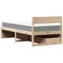 Bed with drawers and solid white pine mattress 90x190 cm by , Beds and slatted bases - Ref: Foro24-3281919, Price: 309,38 €, ...