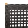 Set de comedor de jardín 7 pzas ratán PE madera acacia negro de , Conjuntos de jardín - Ref: Foro24-3281718, Precio: 753,24 €...