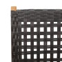 Set de comedor de jardín 7 pzas ratán PE madera acacia negro by , Garden sets - Ref: Foro24-3281718, Price: 741,43 €, Discoun...