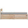 Bett mit Schubladen und Massivholz-Pinienmatratze 100x200 cm. von , Betten und Lattenroste - Ref: Foro24-3281904, Preis: 303,...