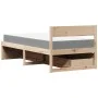 Bett mit Schubladen und Massivholz-Pinienmatratze 100x200 cm. von , Betten und Lattenroste - Ref: Foro24-3281904, Preis: 293,...