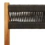 Juego de bistro de 3 piezas polipropileno y madera maciza negro by , Garden sets - Ref: Foro24-3281745, Price: 135,68 €, Disc...