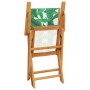 3-teiliges Bistro-Set aus Stoff, massivem Holz und Blattmuster. von , Gartensets - Ref: Foro24-3281860, Preis: 170,97 €, Raba...