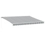 Toldo retráctil manual con LED antracita y blanco 450x300 cm by , Awnings - Ref: Foro24-3215786, Price: 385,34 €, Discount: %