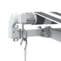 Toldo retráctil manual con LED antracita y blanco 450x300 cm by , Awnings - Ref: Foro24-3215786, Price: 385,34 €, Discount: %