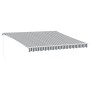 Manuelle ausfahrbare Markise mit LED-Licht in Anthrazit und Weiß 400x300cm. von , Markisen - Ref: Foro24-3215784, Preis: 336,...