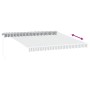 Toldo retráctil manual con luz LED antracita y blanco 400x300cm by , Awnings - Ref: Foro24-3215784, Price: 343,94 €, Discount: %