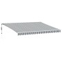 Toldo retráctil automático luz LED antracita blanco 450x350 cm by , Awnings - Ref: Foro24-3215799, Price: 722,91 €, Discount: %