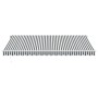 Toldo retráctil automático luz LED antracita blanco 450x350 cm by , Awnings - Ref: Foro24-3215799, Price: 722,91 €, Discount: %