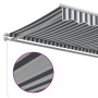 Manuelle ausfahrbare Markise in Anthrazitgrau und Weiß 500x350 cm. von , Markisen - Ref: Foro24-3215800, Preis: 415,94 €, Rab...