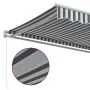 Manuelle ausfahrbare Markise in Anthrazitgrau und Weiß 500x350 cm. von , Markisen - Ref: Foro24-3215800, Preis: 399,54 €, Rab...