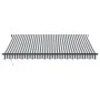 Toldo retráctil manual con luz LED antracita y blanco 400x350cm by , Awnings - Ref: Foro24-3215809, Price: 419,27 €, Discount: %