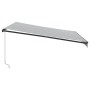 Manuelle ausfahrbare Markise mit LED-Licht in Anthrazit und Weiß 400x350cm. von , Markisen - Ref: Foro24-3215809, Preis: 428,...