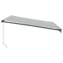 Manuelle ausfahrbare Markise mit LED-Licht in Anthrazit und Weiß 400x350cm. von , Markisen - Ref: Foro24-3215809, Preis: 419,...