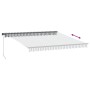 Manuelle ausfahrbare Markise mit LED-Licht in Anthrazit und Weiß 400x350cm. von , Markisen - Ref: Foro24-3215809, Preis: 428,...