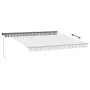 Manuelle ausfahrbare Markise mit LED-Licht in Anthrazit und Weiß 400x350cm. von , Markisen - Ref: Foro24-3215809, Preis: 419,...