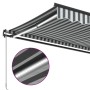 Manuelle ausfahrbare Markise mit LED-Licht in Anthrazit und Weiß 400x350cm. von , Markisen - Ref: Foro24-3215809, Preis: 428,...