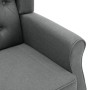 Hellgrauer Massagesessel aus Stoff mit Fußstütze von vidaXL, Elektrische Massagesessel - Ref: Foro24-320161, Preis: 256,56 €,...