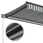 Manuelle ausfahrbare Markise in Anthrazitgrau und Weiß 500x350 cm. von , Markisen - Ref: Foro24-3215816, Preis: 438,41 €, Rab...