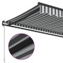 Toldo retráctil manual gris antracita y blanco 500x350 cm de , Toldos - Ref: Foro24-3215816, Precio: 439,11 €, Descuento: %