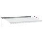 Toldo retráctil manual luz LED antracita y blanco 600x350 cm by , Awnings - Ref: Foro24-3215821, Price: 597,69 €, Discount: %