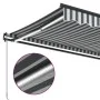 Manuelle ausfahrbare Markise mit LED-Licht in Anthrazit und Weiß 600x350 cm. von , Markisen - Ref: Foro24-3215821, Preis: 573...