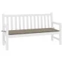 Garden bench cushion in gray taupe Oxford fabric 200x50x3 cm by , Cushions for chairs and sofas - Ref: Foro24-47614, Price: 2...