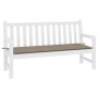Gartenbankkissen aus grauem Taupe-Oxford-Stoff 200x50x3 cm. von , Kissen für Stühle und Sofas - Ref: Foro24-47614, Preis: 28,...