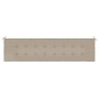 Gartenbankkissen aus grauem Taupe-Oxford-Stoff 200x50x3 cm. von , Kissen für Stühle und Sofas - Ref: Foro24-47614, Preis: 28,...