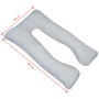 Almohada de embarazo gris 90x145 cm de , Almohadas - Ref: Foro24-131587, Precio: 59,21 €, Descuento: %