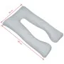 Schwangerschaftskissen in Grau, 90x145 cm. von , Kissen - Ref: Foro24-131587, Preis: 51,32 €, Rabatt: %