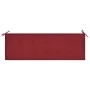 Banco de jardín 3 plazas madera maciza eucalipto y cojín 150 cm de , Bancos de jardín - Ref: Foro24-3061005, Precio: 194,79 €...
