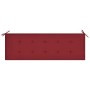 Solid eucalyptus wood 3-seater garden bench with cushion, 150 cm by , garden benches - Ref: Foro24-3061005, Price: 194,50 €, ...
