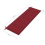 Banco de jardín 3 plazas madera maciza eucalipto y cojín 150 cm de , Bancos de jardín - Ref: Foro24-3061005, Precio: 194,39 €