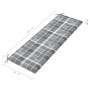 Dreisitzer Gartenbank aus grauem Eukalyptusholz und Kissen, 150 cm. von , Gartenbänke - Ref: Foro24-3061064, Preis: 230,94 €,...