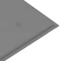 Batavia solid teak wood bench with grey cushion 120 cm by , garden benches - Ref: Foro24-3062155, Price: 219,49 €, Discount: %