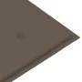 Banco Batavia madera maciza de teca con cojín gris taupe 120 cm de , Bancos de jardín - Ref: Foro24-3062162, Precio: 223,86 €...