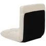Tumbona de suelo plegable microfibra crema de , Divanes - Ref: Foro24-325257, Precio: 90,22 €, Descuento: %