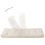 Tumbona de suelo plegable microfibra crema de , Divanes - Ref: Foro24-325257, Precio: 90,22 €, Descuento: %